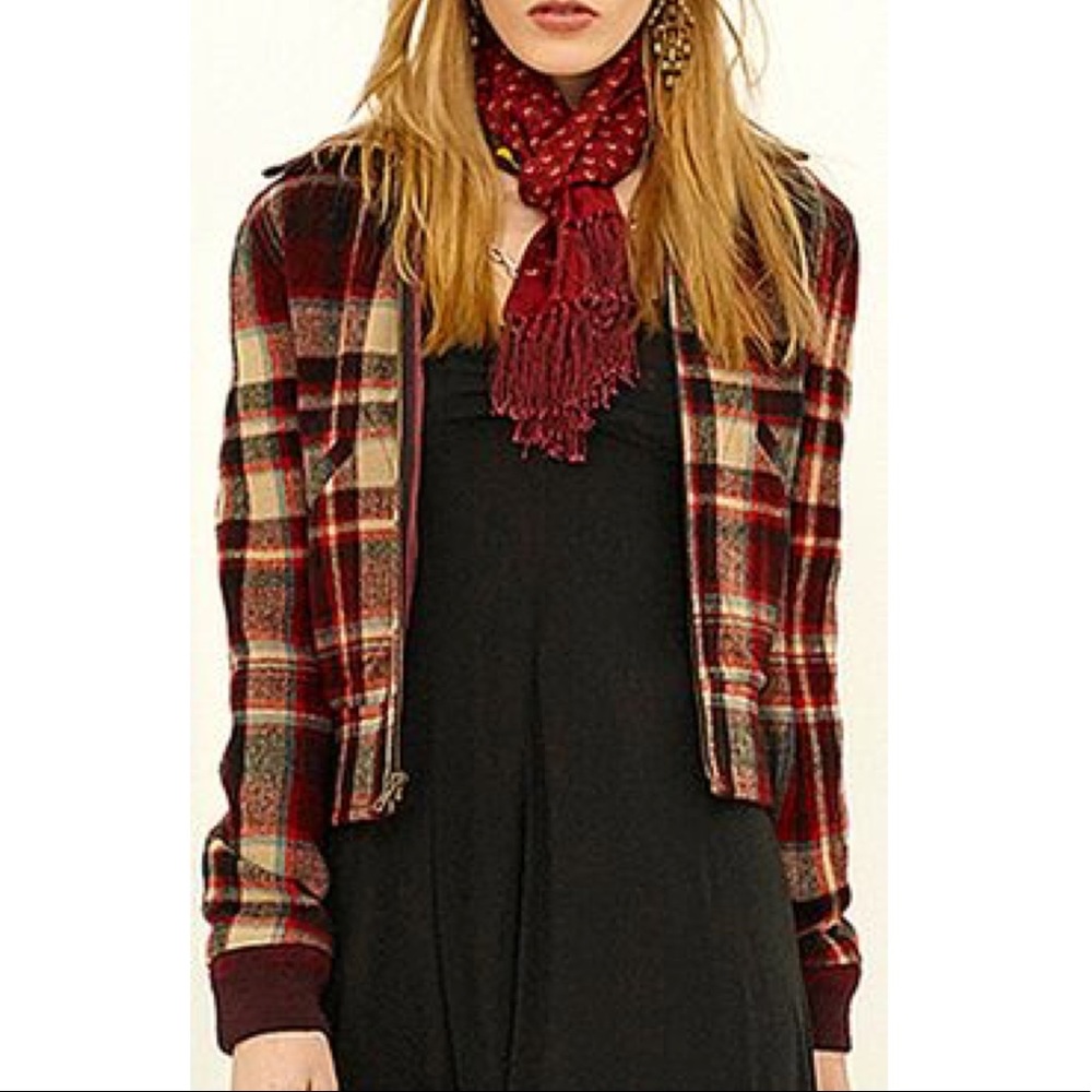 Polo wool plaid jacket size 6